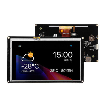 Nextion® Enhanced NX8048K070 7 Inch Full-color RTP LCD Resistive Touch Display HMI Built-in RTC TTL URAT Serial Module