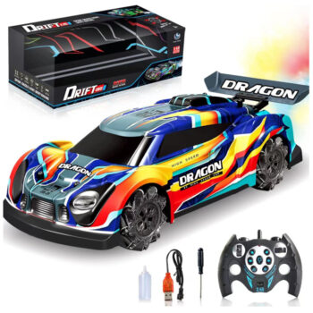 KYAMRC YL-66 1/14 2.4G 4WD RC Car Lateral Drift Spray LED Light  360°Rotation Stunt Vehicles Models Remote Control Toys