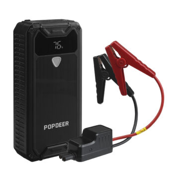 POPDEER PD-JX1 1500A 15000mAh Portable Car Jump Starter with LED Flashlight Powerbank Emergency Power Supply