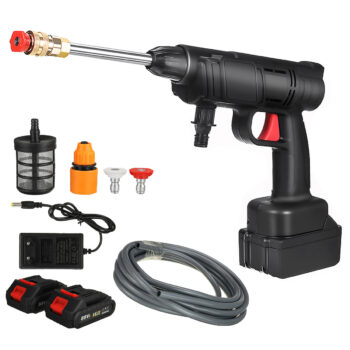 AUTSOME 240W Cordless Pressure Washer Wireless Car Water Pressure Washer Spray Gun Truck