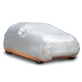 M/L/XL Audew 210D Oxford Fabric Car Cover Waterproof Tarp For All Weather Protection Adjustable Straps & Reflective Strips