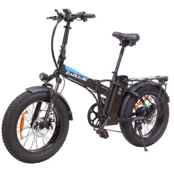 [EU Direct] BAOLUJIE FF-DZ2001 48V 12.5Ah 500W 20*4.0inch Folding Electric Moped Bicycle 35KM Mileage Range Max Load 150KG Max Load Electric Bike