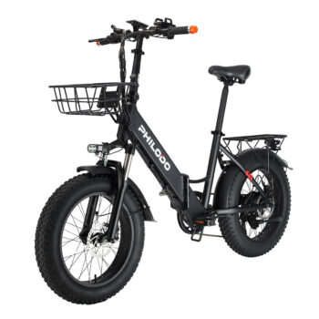 [EU Direct] PHILODO H4 250W 48V 13Ah 20*4inch Fat Tire Electric Bicycle 40-60KM Mileage 150KG Payload Electric Bike