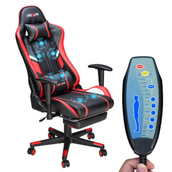 Douxlife® GC-RC03 Gaming Chair Massage Ergonomic High Back Design Lumbar Relax New Customized PU Massage Computer Office Chairs 2022