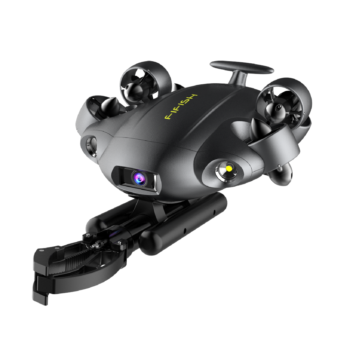 FIFISH V6E M100A w/ Robotic Arm Underwater Drone VR Real-Time Tracking Productivity Tool 4K UHD Camera 100m Depth Rating 4 Hours Working Time