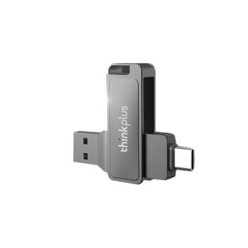 Lenovo Thinkplus MU233 128G Type-C&USB3.2 Flash Drive Dual Metal Interface High Speed Data Transmission Portable Memory U Disk for Phone PC Laptop