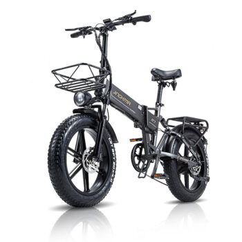 [EU Direct] JINGHMA R7 PRO 800W 48V 17.5Ahx2 Double Batteries 20x4.0inch Folding Electric Bicycle 85-95KM Mileage Range 180KG Payload Electric Bike