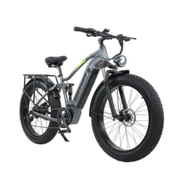 [EU Direct] BURCHDA RX80 1000W 48V 17.5AH 26*4.0inch Oil Brake Electric Bicycle 60-70KM Mileage 180KG Payload Snowfield Electric Bike