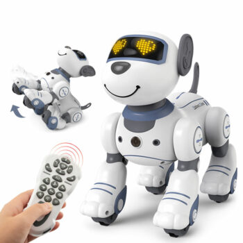 Remote Control Robot Dog Toys for Kids Programmable Smart Interactive Stunt Robot Dog with Touch Function Singing Dancing Walking Smart RC Robot Dog Toy Gift for Boy Girl