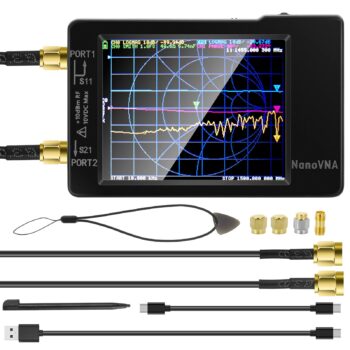 Original Hugen Version 2.8 Inch NanoVNA-H Vector Network Antenna Analyzer 10KHz-1.5GHz MF HF VHF UHF With SD Card Slot V3.6 Version spectrum analyzer