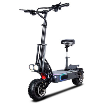 [US Direct] TOURSOR E6 60V 30Ah 2800W*2 Dual Motor 11inch Folding Electric Scooter w/ Seat Dual Oil Brake 100KM Max Mileage 200KG Max Load E-Scooter