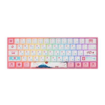 AKKO 3061S Tokyo R2 Mechanical Keyboard 61 Keys Wired Hot Swappable Gateron Prelubricate Switch RGB Cherry Profile PBT Keycaps Gaming Keyboard