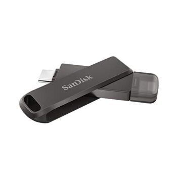 SanDisk 256GB iXpand Flash Drive Luxe for iPhone and USB Type-C Devices - SDIX70N-256G-GN6NE