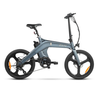 [EU Direct] DYU T1 36V 10Ah 250W 20inch Folding Electric Bicycle 25KM/H  Top Speed 120KG Max Load Mechanical Dual Disc Brakes Electric Bike