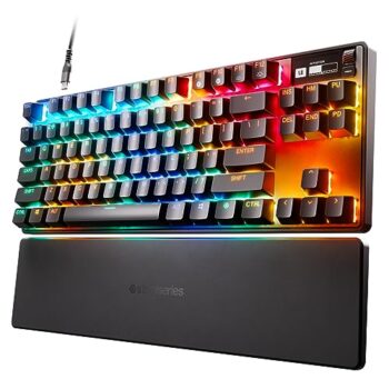 SteelSeries Apex Pro TKL HyperMagnetic Gaming Keyboard - World's Fastest Keyboard - Adjustable Actuation - Esports Tenkeyless - OLED Screen - RGB - PBT Keycaps - USB-C - 2023 Edition