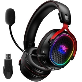 Ozeino Wireless Gaming Headset for PS5 PS4 PC Laptop -7.1 Surround Sound