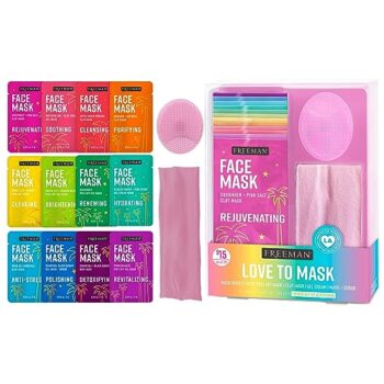 FREEMAN Facial Love To Mask Variety Pack: Oil Absorbing Clay