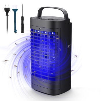 LED Electric Mosquito Fly Bug Zapper Insect Killer With Fan Physical Principle Killing Catcher Trap LED Light Trap Pest For Indoor and Outdoor