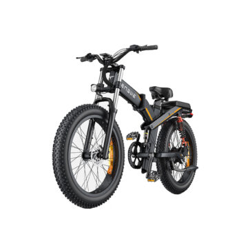 ENGWE X24 Electric Bike 19.2Ah+10Ah Dual Battery 1000W Electric Bike 24*4.0 Inch Fat Tire 100-150km Mileage Range Mountain Snowfield Road Triple Suspension System Dual Oil Disc Brake All-Terrain Electric Bicycle EU DIRECT