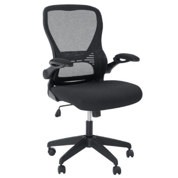 Hoffree Office Chair Ergonomic Desk Chair with Adjustable Height Lumbar Support High Back Mesh Computer Chair with Flip up Armrests