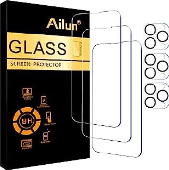 Ailun 3 Pack Screen Protector for iPhone 14 Pro Max [6.7 inch] + 3 Pack Camera Lens Protector