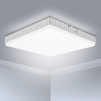 24W Square Pattern Ceiling Lamp 6000K Bright White 40PCS Lamp Beads 160-265VAC IP54