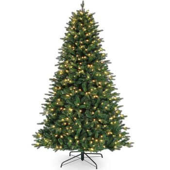 KINGSO 6ft Hinged Artificial Chritmas Tree Tied Lights Xmas Tree 1072 Tips Christmas Tree Hollyday Decoration