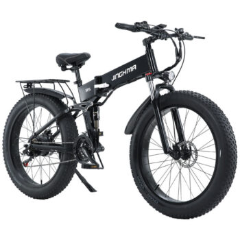 [EU DIRECT] JINGHMA R5 Electric Bike 1000W Motor 48V 14Ah*2 Double Batteries 26*4.0inch Tires 80-120KM Mileage 180KG Payload Electric Bicycle