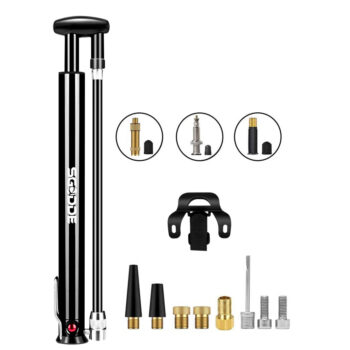 SGODDE Portable Bike Pump 160PSI Bicycle Floor Air Inflator Presta Schrader with AV DV SV for Cycling Scooter  For Mountain Bike Road Bike Basketball Toy Inflatable