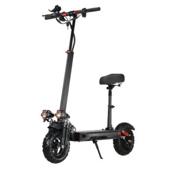 SUNNIGOO N3 PRO Electric Scooter with Seat 48V 21AH Battery 1200W Motor 11inch Tires 55-60KM Max Mileage 150KG Max Load Folding E-Scooter USA Direct