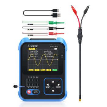 FNIRSI DSO-TC3 Digital Oscilloscope Transistor Tester Function Signal Generator 3 in 1 Multifunction Electronic Component Tester