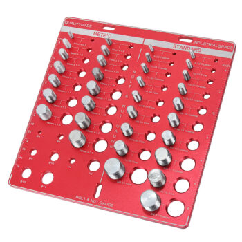 34 Nut and Bolt Thread Checker Bolt Size and Thread Identifier Gauge Standard and Metric Bolt and Nut Gauge with Inch and Centimeter Ruler for Accurate Measurement