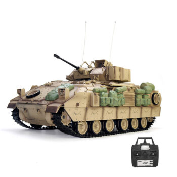 COOLBANK Model Bladeli M2A2 1/16 2.4G RC Main Battle Tank Smoke Sound Recoil Shooting LED Light Simulated Vehicles Models RTR Toys