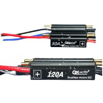 QX-Motor Underwater Brushless ESC Waterproof 2-6S Two Way 50A/70A/90A/120A w/ BEC for RC Boats Submarines Vehicles Models Parts