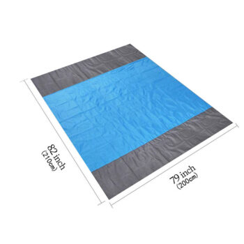 210x200cm Picnic Blanket Oxford Foldable Beach Mat Waterproof Quick Drying Sand Proof Camping Blanket Outdoor Travel with Storage Bag