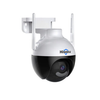 Hiseeu 4K 8MP WiFi Security Camera Outdoor Intelligent PTZ 2-way Audio Cam Night Vision AI Human Detection IP66 Waterproof Support TF Card Home Safety IP Camera