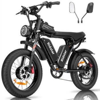 [EU DIRECT] Ridstar Q20 Electric Bike 52V 20AH*2 Dual Batteries 1000W*2 Dual Motors 20inch Tires 150-180KM Max Mileage 150KG Max Load Electric Bicycle