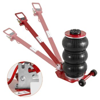 iMars Air Jack 5 Ton/11000 lbs Triple Bag Airbag Jack with Six Steel Pipes 18.5 inch/470 mm Lift up Fast Lifting Pneumatic Jack with Adjustable Handle for Car Garage Repair