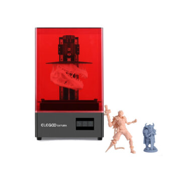 ELEGOO® SATURN MSLA 4K 8.9" MONOCHROME LCD Resin 3D Printer UV Photocuring LCD Resin 3D Printer with 4K Monochrome LCD/Matrix UV LED Light Source/Off-Line/WLAN Print/ Print Size 192x120x200mm