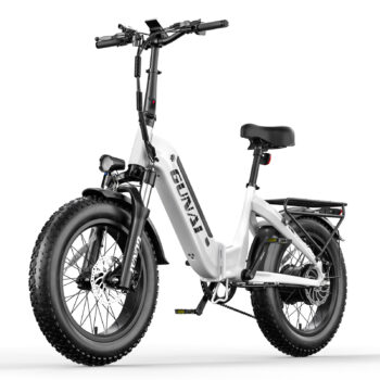 [EU Direct] GUNAI GN20 Electric Bike 48V 15AH Battery 48V 500W Motor 20*4.0inch Tires 45-55KM Max Mileage 120KG Max Load Electric Bicycle