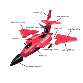 XIAXIU Raptor H650 Sea Land Air 490mm Wingspan 2.4GHz 6CH Smart Balance EPP RC Airplane Warbird Fighter Seaplane RTF For Beginners