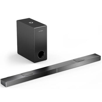 ULTIMEA Nova S70 3.1.2 Soundbar 390W True Dolby Atmos Soundbar BassMax 4K Dolby Vision HDR Passthrough 3EQ Modes Wired Speaker Subwoofer