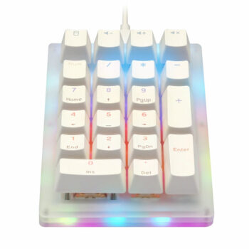 Womier 21 key K21 Pad Mechanical Keyboard 20% Numpad PCB CASE Hot Swappable Switch Support Lighting Effects With RGB Switch Led