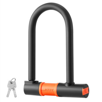 U Shape Bike Lock Silicone Soft Anti-Theft with 2 Keys Safety Lock for MTB Bike Road Bike