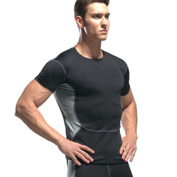 TENGOO Men's Short Sleeve Sportswear Quick Dry Breathable T-Shirt  Stretchy Comfortable Training Tops for Outdoor Gym Fitness