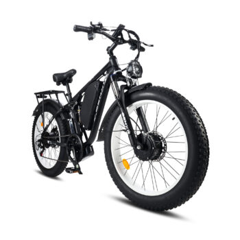 [EU Direct] PHNHOLUN BENXI SEEKER24 Electric Bike 52V 23AH Battery 1000W*2 Dual Motors 24*4.0inch Tires 120KM Max Mileage 150KG Max Load Electric Bicycle