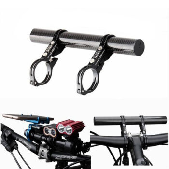 GUB G202 Bicycle Handlebar Extender Lengthened Design Carbon fiber Aluminum Alloy Mountain Bike Mount Mobile Bike Light Phone Holder