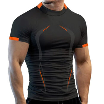 TENGOO Sport Shirt Quick Dry Breathable Fitness T-Shirt for Outdoor Gym