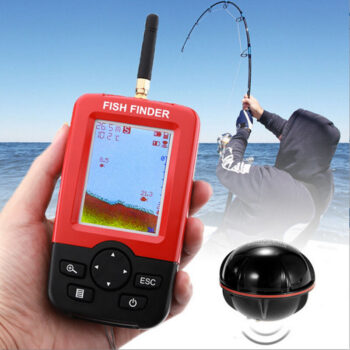 Smart Portable Fish Finder 100M Depth Underwater Visual High-definition Fishing Finder Wireless Sonar Sensor Echo Sounder LCD Fishfinder for Lake Sea Fishing