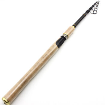 Ultra-short Telescopic Carbon Spinning Fishing Rod Portable Cork Handle Travel Fast Lure Fishing Rods for Spinning Reel